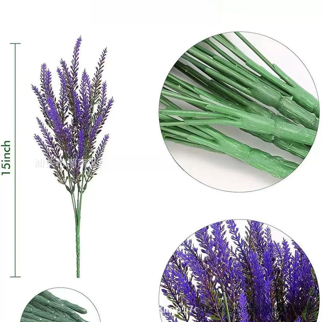 Premium Lavender Artificial Plant - lifestyle in glass vase