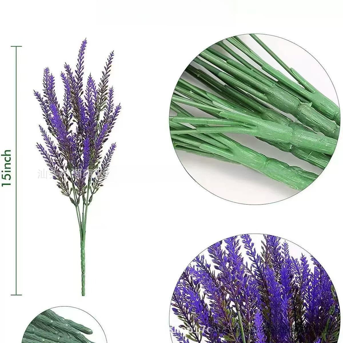 Premium Lavender Artificial Plant - lifestyle in glass vase