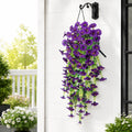 Artificial hanging flowers 2 pack - Morning Glory White