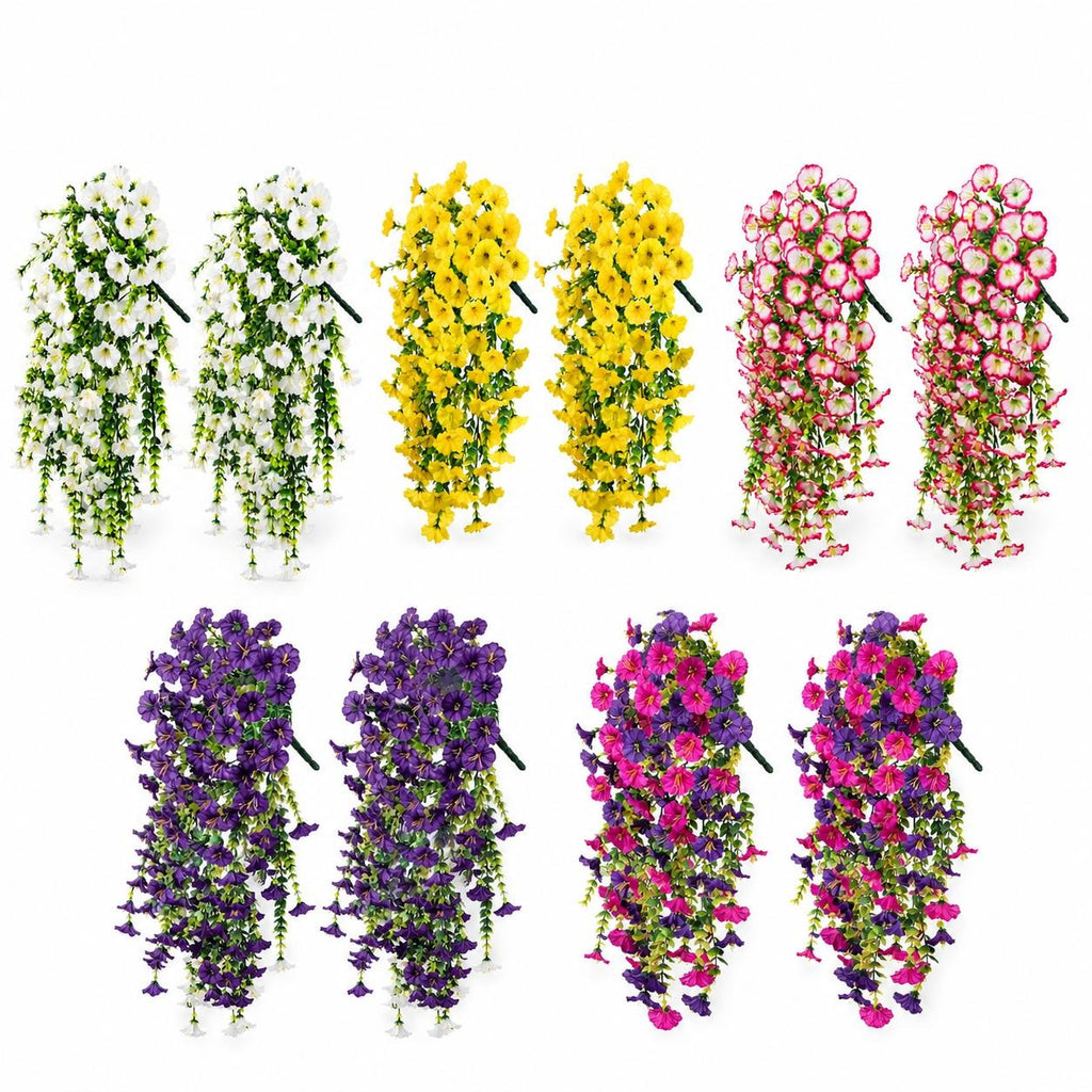 Artificial hanging flowers - Pink Edge Morning Glory