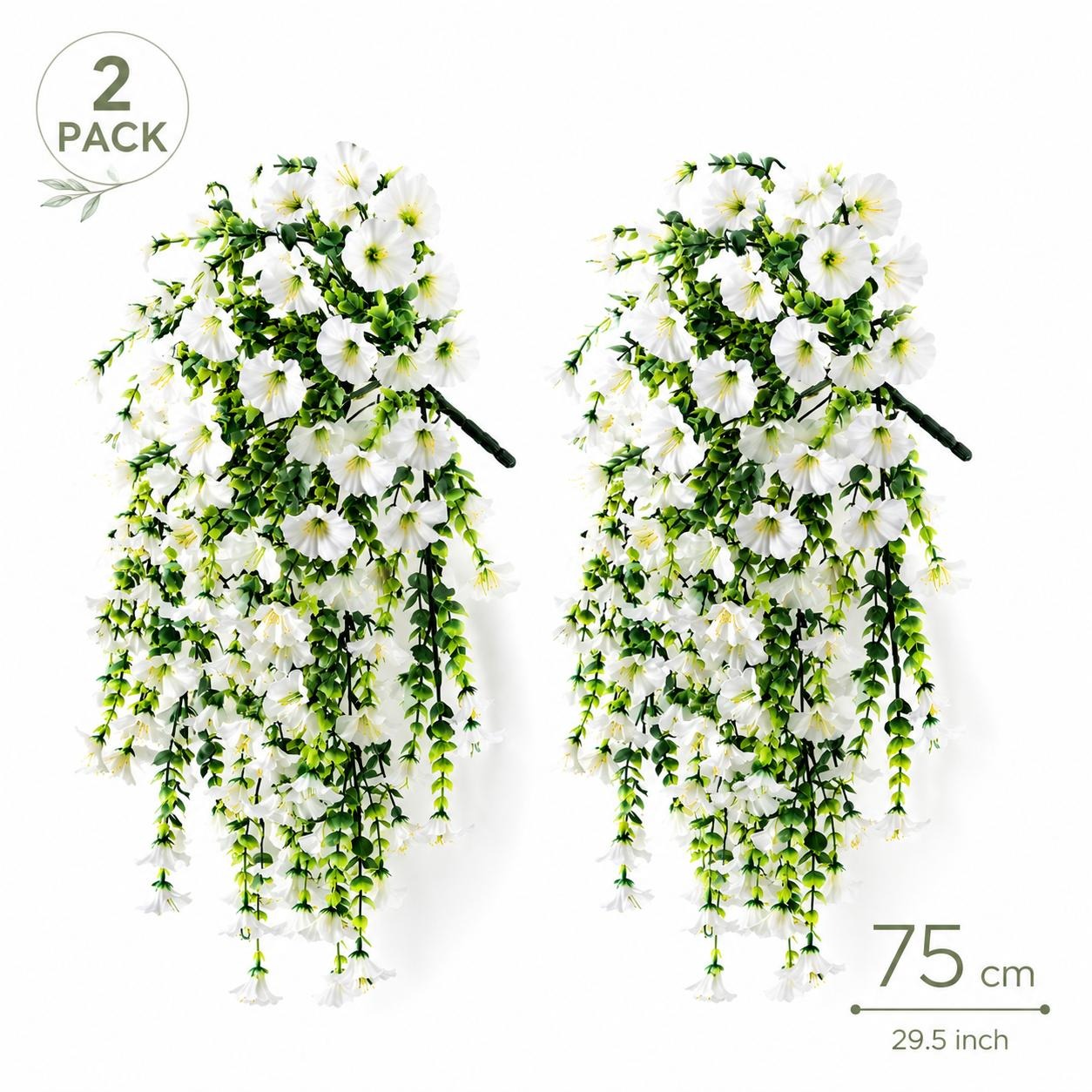 Artificial hanging flowers - outdoor wall display