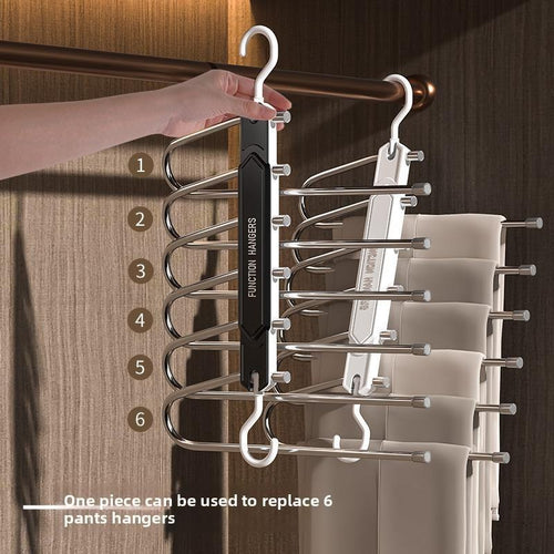 Folding pants rack - Fashionable Black