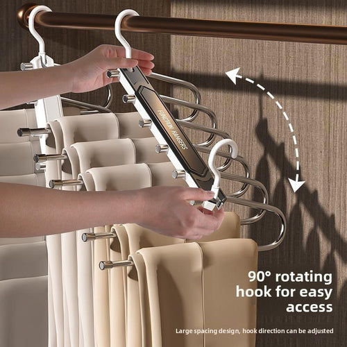 Folding pants rack - Cream White
