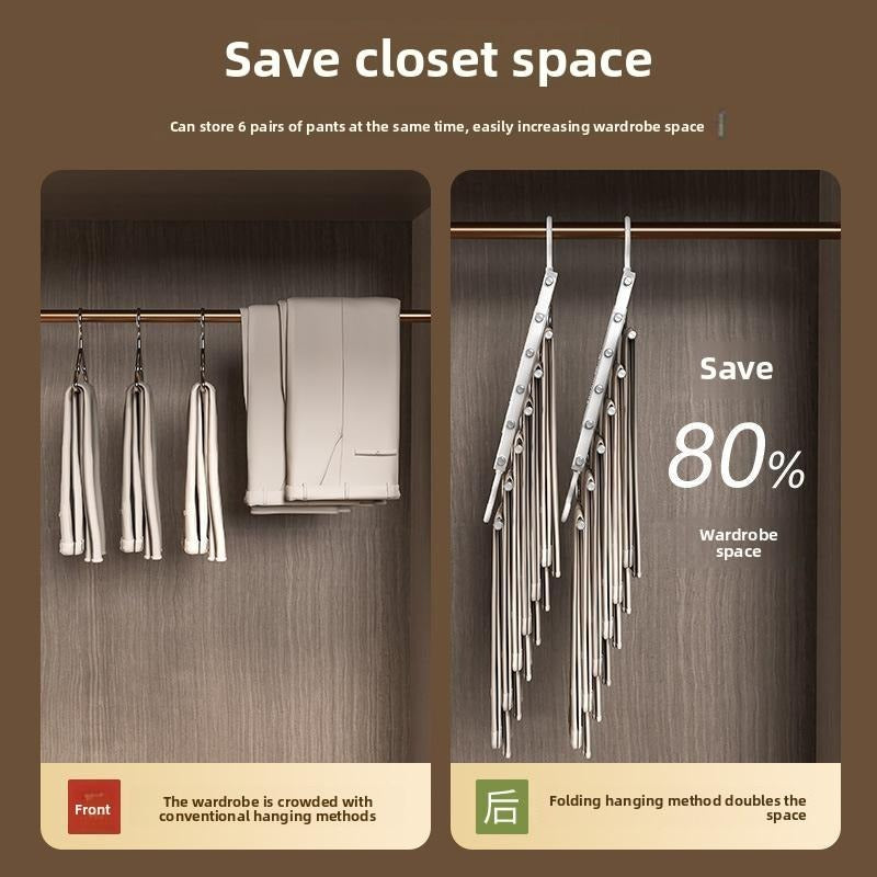 Folding pants rack - multi-layer structure