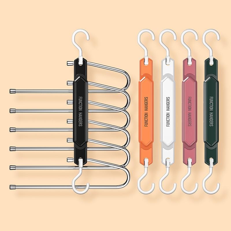 Folding pants rack - 90 degree rotating hook