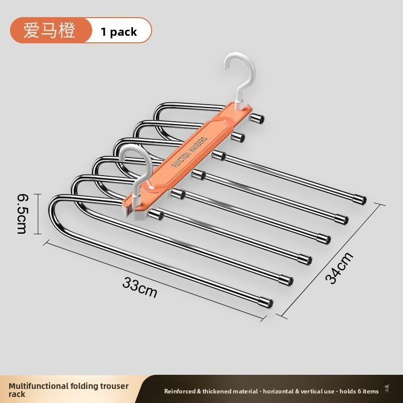 Folding pants rack - stainless steel material