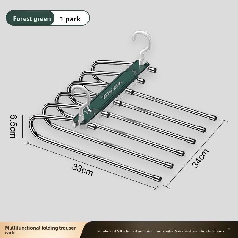 Folding pants rack - large spacing design