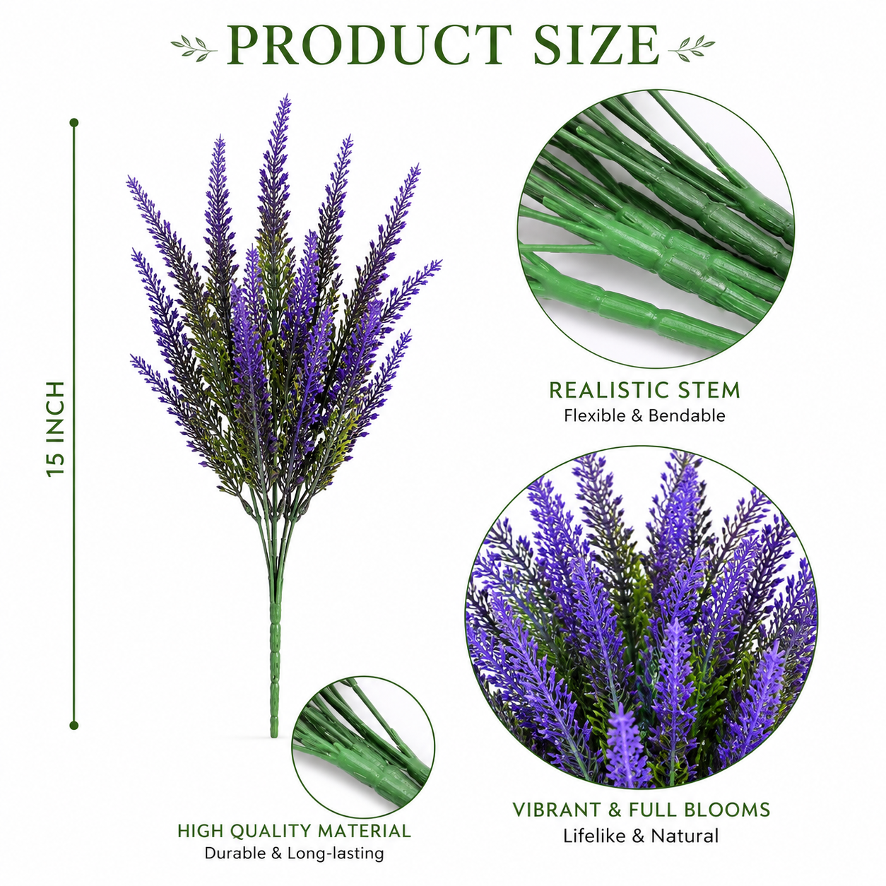 Premium Lavender Artificial Plant - color variant 2