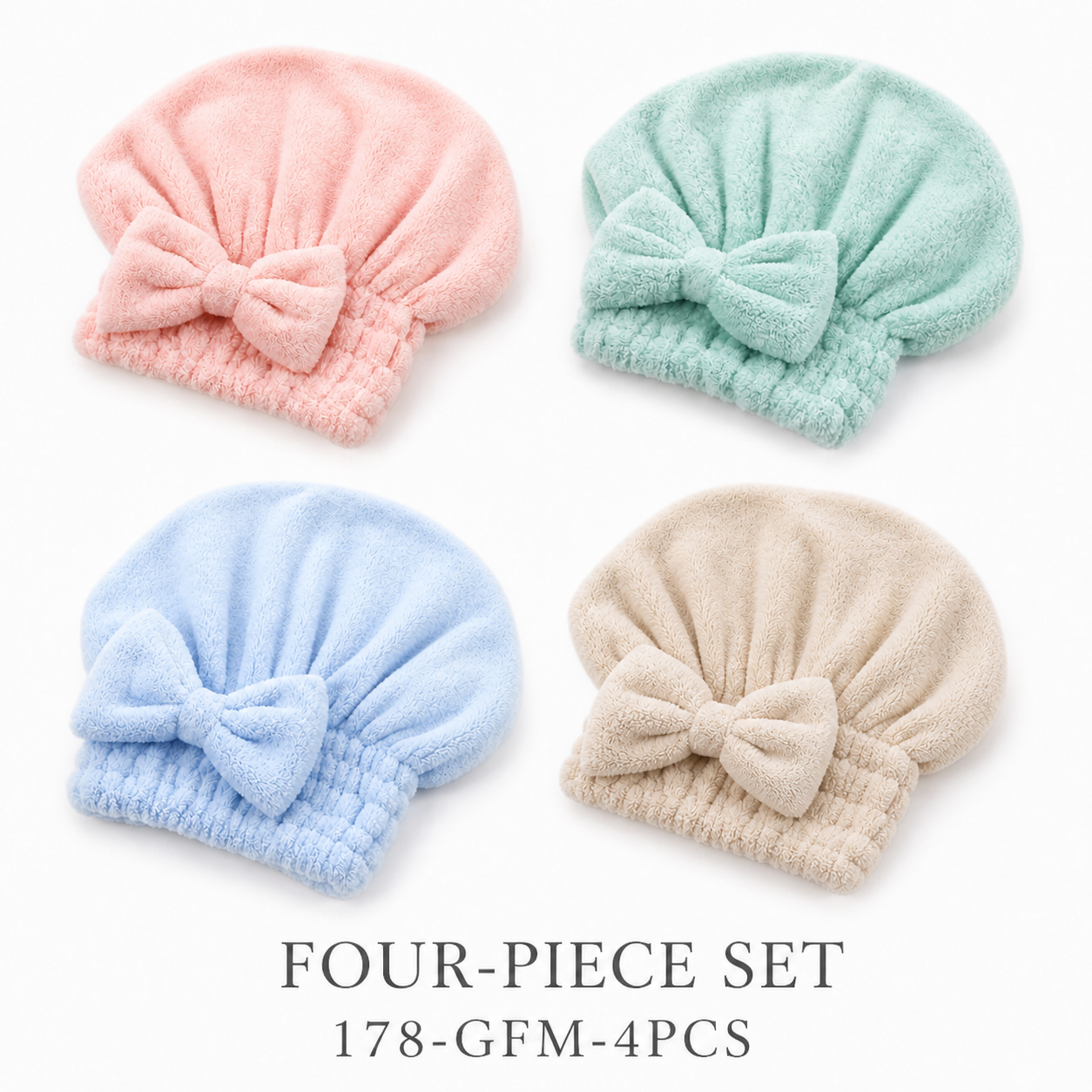Oversized Ultra-Absorbent Hair Drying Cap for Long, Thick & Curly Hair